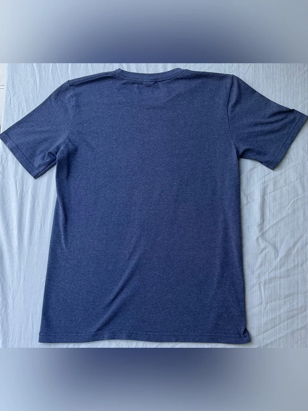 The North Face Men's Heather Navy Tee with Red Logo